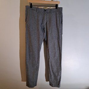 J. Crew Men's 32x32 484 Linen-Cotton Blend Pants